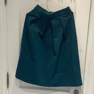 BNWT Mocha Noir Chic Teal A-Line Cotton Skirt 👵MT